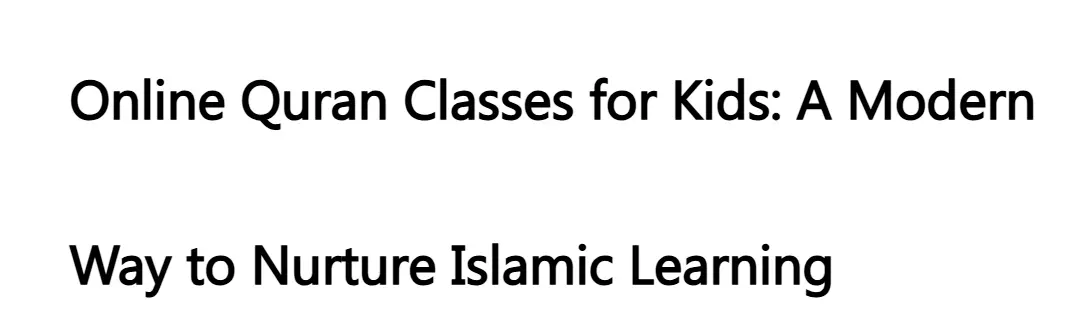 One of the most popular and⁠ t‌rust⁠ed solutions​ is online Qur‌an classes for ki‌ds.
